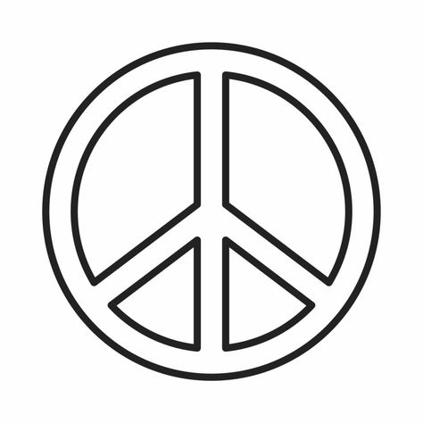 Peace Drawing, Outline Tattoo, Outline Designs, The Peace, Sunday School, Peace Symbol, Vector Art, Coloring Pages, Vector Free