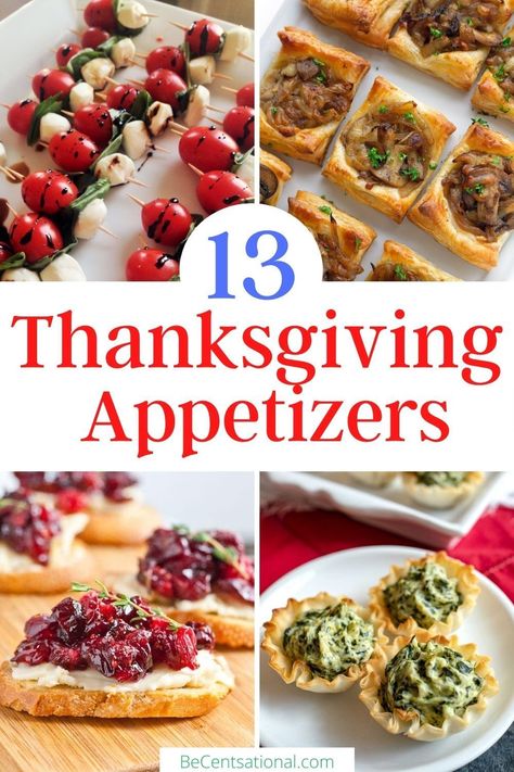 Looking for easy Thanksgiving appetizers to serve this holiday season? Try these holiday recipes for entertaining this year ready in 30 minutes. 15 Easy Thanksgiving Appetizers - something for everyone at your holiday table. Can make all of the recipes ahead of time for a stress-free holiday. Easy Thanksgiving Recipes Appetizers, Easy Thanksgiving Appetizers, Best Thanksgiving Appetizers, Thanksgiving Appetizers Easy, Thanksgiving Potluck, Thanksgiving Snacks, Football Family, Thanksgiving Appetizer Recipes, Quick And Easy Appetizers