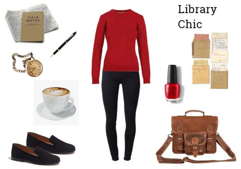 The Librarian outfit ideas | Librarian Outfit, Turtleneck Fashion, Red Outfits, Academia Style, The Librarian, Outfit Maker, Outfit Shoplook, Office Casual, Winter Casual