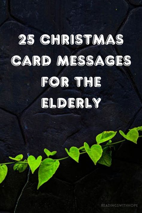 Send warmth and love with 25 Christmas card messages for the elderly. These heartfelt messages are designed to uplift and connect with your senior friends and family members during the holidays. Christmas Card For Nursing Home, Christmas Cards For Seniors, Letters To The Elderly, Christmas Cards For Elderly, Christmas Cards For Nursing Home Residents, Christmas Cards For Nursing Home, What To Write In Christmas Card Messages, What To Write In Christmas Cards, E Christmas Cards