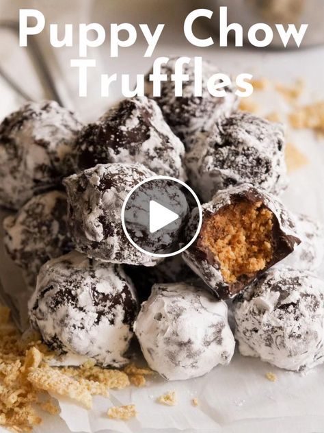 Chocolate Truffles Recipe, Truffles Recipe, Sweet Treats Desserts, Truffle Recipe Chocolate, Puppy Chow, Semi Sweet Chocolate Chips, Chocolate Coating, Bread Pudding, Candy Apples