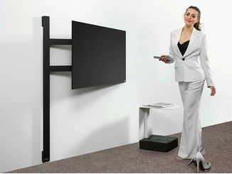 Mobile TV orientabile 121 | Mobile TV orientabile Wall Mounted Tv Decor, Tv Stand Room Divider, Tv Holder, Swivel Tv Stand, Support Mural Tv, Tv Installation, Tv Unit Furniture, Tv Wall Mounts, Hide Wires