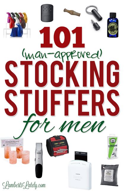 This list of over 100 Christmas stocking stuffer ideas for men covers everything from dads to boyfriends to husbands - lots of useful, unique ideas that guys will love! Stocking Stuffer Ideas For Men, Boyfriend Stocking Stuffers, Small Gifts For Men, Funny Stocking Stuffers, Stocking Stuffers For Adults, Diy Gifts For Men, Stocking Stuffer Ideas, Unique Stocking Stuffers, Stocking Stuffers For Women