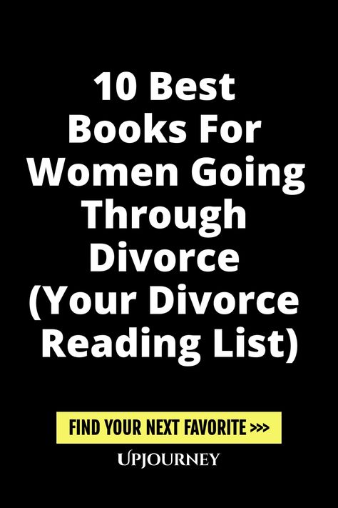 Discover the top 10 empowering books for women navigating through a divorce. This ultimate reading list offers guidance, inspiration, and healing as you embark on this new chapter in your life. Find solace and support in these recommended reads tailored to help you embrace change, prioritize self-care, and find peace within yourself during this challenging time. Whether you're seeking personal growth or practical advice on legal matters, these books are curated to provide comfort and encourageme Life Changing Books For Women, Best Books For Women, Find Peace Within Yourself, Going Through Divorce, Peace Within Yourself, Preparing For Divorce, Books For Women, Divorce Recovery, Divorce For Women