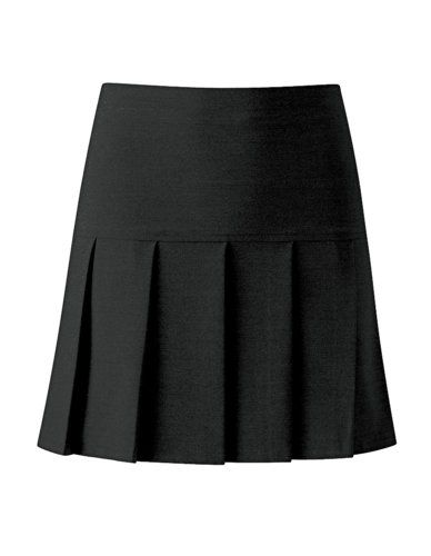 Skirt With Yoke, Long Skirt Looks, Pleated School Skirt, School Outfits Comfy, Pleated Skirt Black, Long Flowing Skirts, Polo Shirt Girl, Dress Skirts, Pleats Skirt