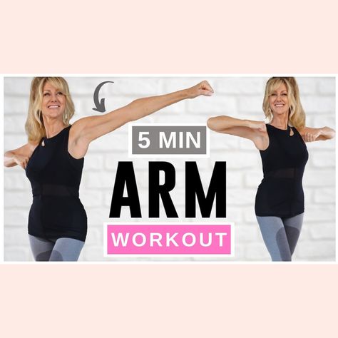 Toned Arms Workout Women, 5 Min Arm Workout, Toned Arm Workout, 5 Minute Arm Workout, Arm Workout For Women, Toned Abs Workout, Dumbbell Arm Workout, Tone Arms, 10 Minute Ab Workout