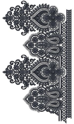 Indian Border Design, Nature Painting Images, Indian Embroidery Designs, Embroidery Border, Embroidery Design Download, Border Embroidery Designs, Bead Embroidery Patterns, Border Embroidery, Floral Pattern Design