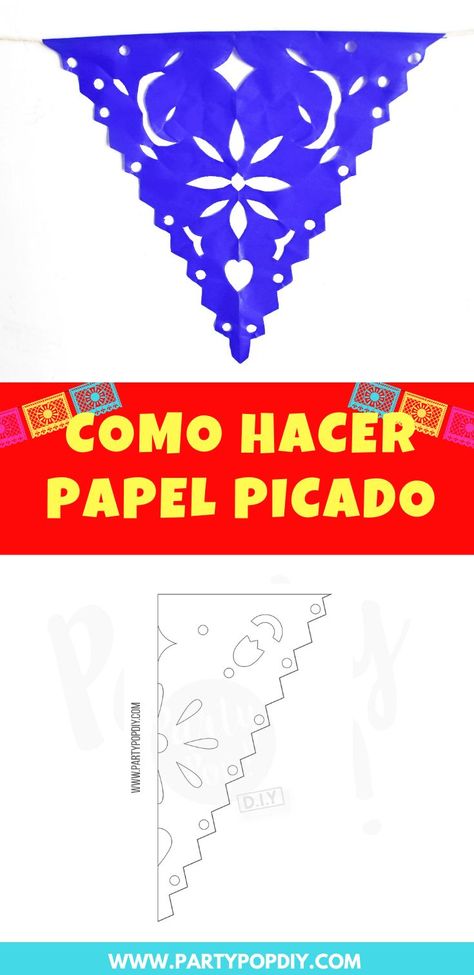 Cómo hacer papel picado #papelpicado #diadelosmuertos #plantilla #manualidades Cool Paper Crafts, Christmas Templates, Templates Printable Free, Dia De Muertos, Baby Shower Themes, Template Printable, Party Time, Free Printables, Projects To Try