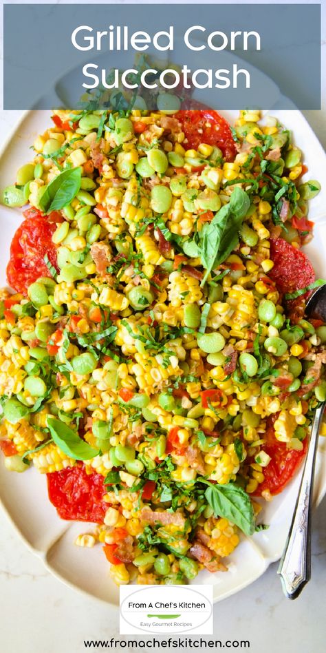 Grilled Corn Succotash is a vibrant, flavorful dish that captures the essence of summer in every bite. This modern twist elevates the classic by grilling the corn to bring out its natural sweetness and add a smoky depth. Succotash Recipes, Edamame Succotash, Gf Sides, Summer Succotash, Succotash Recipe, Corn Succotash, Summer Slow Cooker Recipes, Produce Recipes, Popular Side Dishes