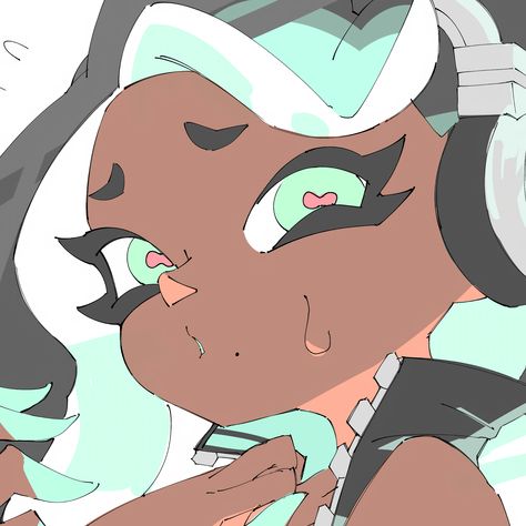 Splatoon Marina Fanart, Marina Splatoon Fanart, Marina Splatoon Icon, Pfp Nintendo, Splatoon Marina, Cute Icon Pfp, Splatoon Video, Marina Splatoon, Splat Tim