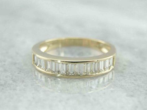 Diamond Band Wedding Ring, Weddings Rings, Channel Set Wedding Band, Baguette Diamond Band, Band Wedding Ring, Wedding Ring Diamond Band, Silver Prices, Channel Set, Anniversary Bands