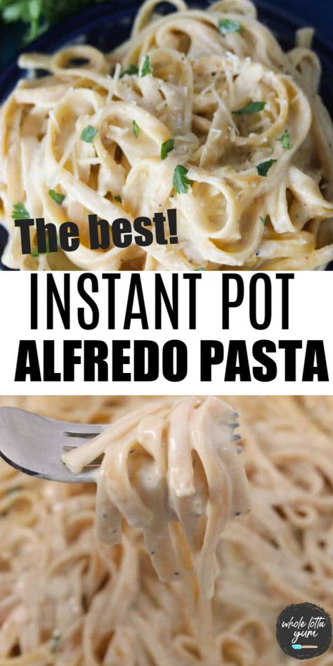 Instant Pot Alfredo Pasta, Instant Pot Alfredo, Instant Pot Fettuccine Alfredo, Instant Pot Fettuccine, Fetuccini Alfredo, Instant Pot Pasta Recipe, Pasta Recipes Alfredo, Fettuccine Alfredo Recipes, Pot Recipes Healthy