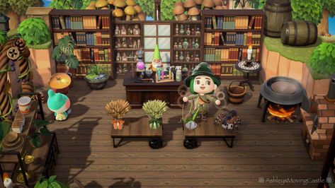 Acnh Apothecary, Dnd Island, Acnh Horror, Acnh Witchy, Animal Crossing Cottagecore, Haunted Island, Ac Design Codes, Cottagecore Inspiration, Acnh Builds