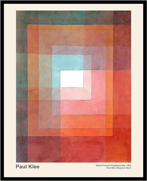 Amazon.com: Poster Master Vintage Paul Klee Poster - Retro Polyphonically Painting Print - Abstract Art - Gift for Him, Her, Man, Woman - Minimalist Decor for Home, Office, Bedroom - 8x10 UNFRAMED Wall Art: Posters & Prints Sonya Delaunay, Paul Klee Paintings, Paul Klee Art, Minimalist Artist, Yoga Poster, Abstract Art Poster, Wall Art Posters, Home Office Bedroom, Art Diary