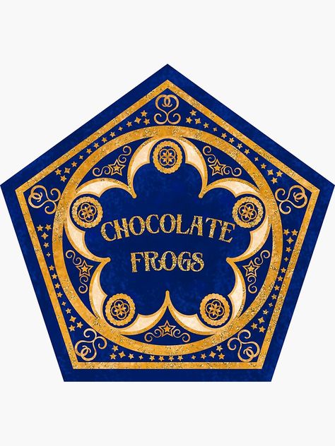 "choco frogs candy, sweet chocolate" Sticker for Sale by FRKI-DIDI | Redbubble Chocolate Frog Printable, Honeydukes Labels Free Printable, Harry Potter Candies, Harry Potter Stickers Printable, Printable Stickers For Journal, Hogwarts Stickers, Harry Potter Chocolate Frogs, Chocolate Frog Cards, Chocolate Frogs Harry Potter