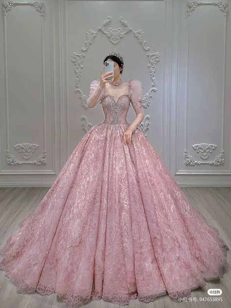 Royal Ball Gown, Royal Ball Gowns, Beautiful Gown Designs, Debut Gowns, Royal Pink, Fairytale Gown, Bride Dress Simple, Royal Ball, Simple Gowns