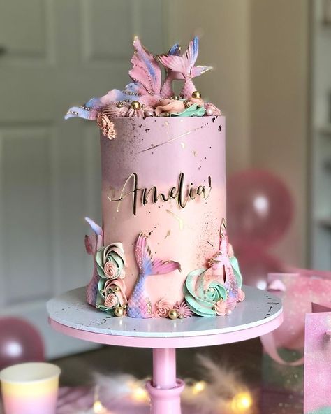 Amelia’s Cakes (@amelias__cakes) • Instagram photos and videos Number Decorations Birthday, Number Decorations, Mermaid Themed Cake, Number Topper, Topper Name, Personalised Cupcake Toppers, Mermaid Birthday Cakes, Personalised Cupcakes, Birthday Baking