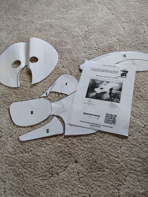 Pattern by Mugiwara Cosplay on Etsy Fursuit Teeth Pattern, Fursuit Head Pattern, Fursuit Pattern, First Fursuit, Fursuit Tutorial, Fursuit Head, Silly Pictures, Barn Door, Dolls