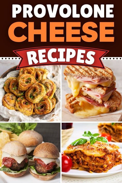 You really can't go wrong with these provolone cheese recipes! From grilled cheese to pasta to sandwiches, the mild flavor of provolone is hard to beat. Provel Cheese Recipes, Recipes With Provolone, Smoked Provolone Recipes, Provolone Lasagna, Recipes Using Provolone Cheese, Chicken With Provolone Cheese Recipe, Recipe With Provolone Cheese, Recipes With Provolone Cheese, How To Make Provolone Cheese