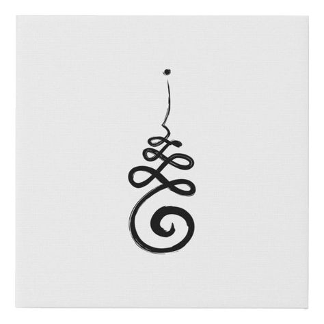 Unalome Buddhist Symbol /Harmony Truth And Balance Faux Canvas Print | Zazzle Evolve Tattoo Symbols, Balance Symbol Spirituality, Symbol Of Balance Tattoo, Symbols Of Balance, Buddism Tattoo Symbols, Balance Tatoos, Balance Tattoo Symbol Spiritual, Balance Symbol Tattoo, Symbol For Harmony