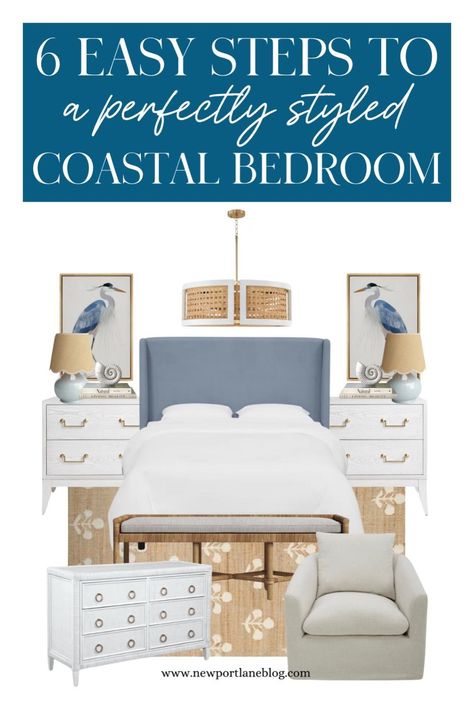 Discover how to design a gorgeous coastal house bedroom with our expert tips. Embrace the coastal grandmother style decor to create a serene and inviting space. Find inspiration from Serena and Lily bedroom designs that bring coastal elegance into your home. Learn how to blend comfort and style for the ultimate coastal house bedroom. Coastal Primary Bedroom, Coastal Grandmother Bedroom, Serena And Lily Bedroom, Coastal Chic Bedroom, Peach Door, Coastal Modern Bedroom, Grandmother Style, Modern Coastal Bedroom, Styling Essentials