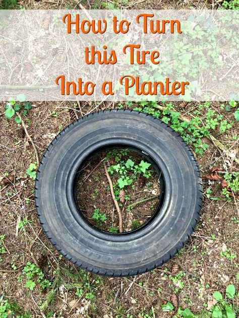 Learn how to flip a tire inside out to make a recycled tire planter #tireplanter #gardening #planter #recycledart #gardenart #gardendecor #vegetablegardening #diy #growingvegetables #flowers Old Tire Planters, Planter Crafts, Upcycle Tires, Tire Chairs, Painted Tires, Reuse Old Tires, Tire Craft, Commercial Planters, Tire Garden