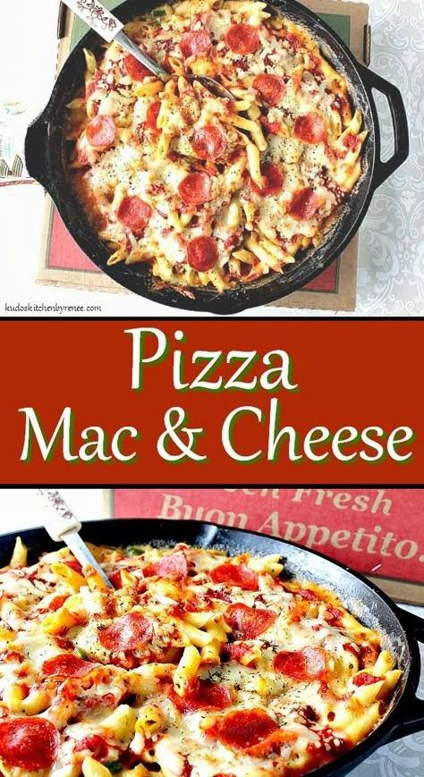 Pizza Macaroni, Pizza Mac And Cheese, Wheat Pasta Recipes, Mac And Cheese Pizza, What To Make For Dinner, Cheesy Pizza, Cheesy Pasta, Mac Cheese, Macaroni Cheese