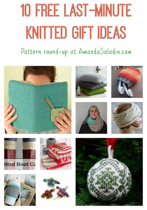 10 Free Last Minute Knitted Gift Ideas - you still have time to make a knitted gift! Knitted Gifts, Knitters Gifts, Christmas Knitting Patterns, Gifts For Christmas, Homemade Christmas Gifts, Knitting Gift, Circular Knitting, Dollar Store Crafts, Knitting Ideas