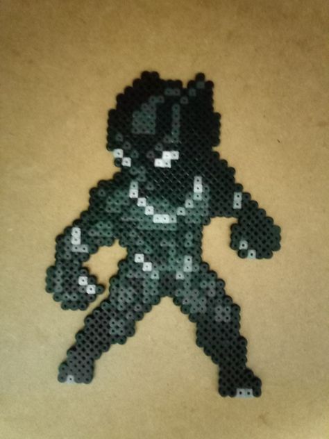 Black Panther - Avengers Perler Beads Black Panther Perler Beads, Avengers Perler Beads, Avengers Perler, Pixel Art Templates, Hama Beads Design, Perler Bead Templates, Pixel Art Characters, Pixel Art Grid, Black Panthers