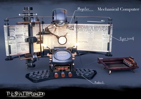 ArtStation - Steampunk Office Props Design, Heng Yi Hsieh Office Props, Steampunk Office, Props Design, Steampunk Artwork, Props Concept, Props Art, Steampunk Accessories, Steampunk Design, Steampunk Art