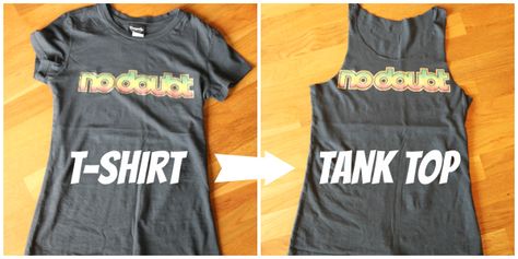 how to turn thrifted tee into tank top | thrifting | making a tank top Make A Tee Shirt Into A Tank Top, Turning A Shirt Into A Tank Top, Making A T Shirt Into A Tank Top, Tee Shirt Into Tank Top, Tee Shirt To Tank Top Diy, Make T Shirt Into Tank Top, Turn Tshirts Into Tank Top, Turn A T Shirt Into A Tank Top, Make Tshirt Into Tank Top