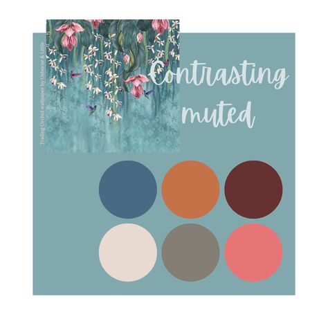 Pulling Together a Colour Scheme with Teal — The Interior Design Nook Teal Colour Scheme, Teal Colour Palette, Orchid Wallpaper, Teal Color Palette, Teal Color Schemes, Teal Interiors, Mid Century Colors, Monochromatic Palette, Bedroom Color Schemes