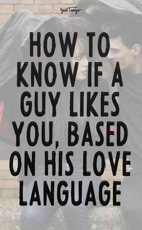 How do you know when a guy you're dating has feelings for you that have turned into love? Based on his love language, this is how to know if a guy likes you. How To Know A Guy Loves You, When A Guy Like You, How To Know If You're In Love, How Do You Know Your In Love, How Do You Know If A Guy Likes You, His Love Language, Secret Shopper, Not In Love, Relationship Talk