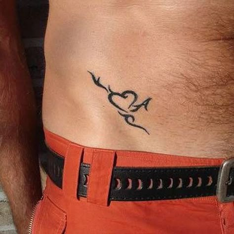 Mens Hip Tattoos, Lower Hip Tattoos, Pelvic Tattoos, Hip Tattoo Designs, Polynesian Tattoos Women, Hip Tattoos, Monogram Tattoo, Heart Tattoo Designs, Small Tattoos For Guys