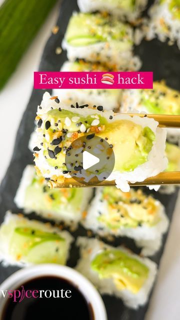 Mansi | Food & Travel Blogger on Instagram: "When your kid craves for sushi every day you learn an easy hack that meets his cravings. Nirvaan can eat sushi 24/7 and I love the fact it’s healthy light and easy. The tedious process is to make them into rolls hence sharing an easy hack that makes it more fun and enjoyable. This is an ice cube tray hack. It’s super easy, you must try it out. 

1/2 cup Sushi rice
3/4 cup of Water
Ice cube tray
1 tablespoon Vinegar
Salt as needed
1 tsp Sugar
1/2 avocado sliced into pieces
1/2 cucumber sliced using peeled
8-10 pieces of seaweed
1 tsp everything bagel seasoning or sesame seeds
2 tablespoon soy sauce to serve

Sushi | easy sushi hack | sushi lover | vegetarian sushi | sushi is life | vegan sushi | no meat sushi | avocado sushi | cucumber sushi | Ja Japanese Food Vegetarian, Sushi Cucumber, Sushi Easy, Meat Sushi, Ice Cube Tray Hacks, Vegetarian Japanese, Avocado Sushi, Cucumber Sushi, Vegetarian Sushi