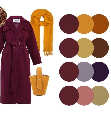 Autumn Color Palette Fashion, Deep Autumn Color Palette, Vintage Street Fashion, Colour Combinations Fashion, Burgundy Outfit, Vintage Fashion 1950s, Color Combos Outfit, Color Blocking Outfits, Clothing Guide