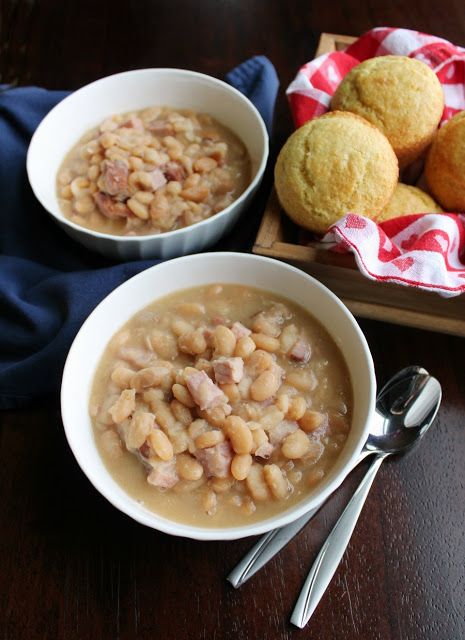 Ham and Beans in the Instant Pot Recipe For Great Northern Beans, Instant Pot Hamburger Soup, Leftover Ham Recipes Crockpot, Leftover Ham Recipes Casseroles, Cajun Crab Dip, White Beans And Ham, Beans And Ham, Cajun Crab, Ninja Cooking System Recipes