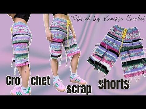 (59) Crochet shorts tutorial I How to crochet shorts I Kenikse Crochet - YouTube Pants Tutorial, Shorts Tutorial, Crochet Pants, Future Videos, Crochet Hexagon, Crochet Shorts, Diy Crochet Projects, How To Crochet, Learn To Crochet