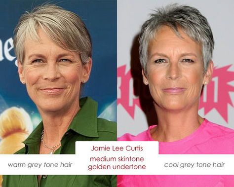 photos+of+warm+gray+hair | Stay tuned,more articles with charts are coming soon! Grey Hair For Warm Skin Tones, Determine Skin Tone, Skin Tone Chart, Winter Skin Tone, Grey Hair Wig, Grey Hair Looks, Skin Undertones, Olive Skin Tone, Warm Skin Tone