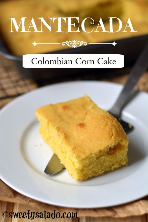 Columbia Food, Colombian Desserts, Sweet Corn Cake, Columbian Recipes, Sweet Corn Cakes, Colombian Recipes, Colombian Cuisine, Corn Cake, South American Recipes