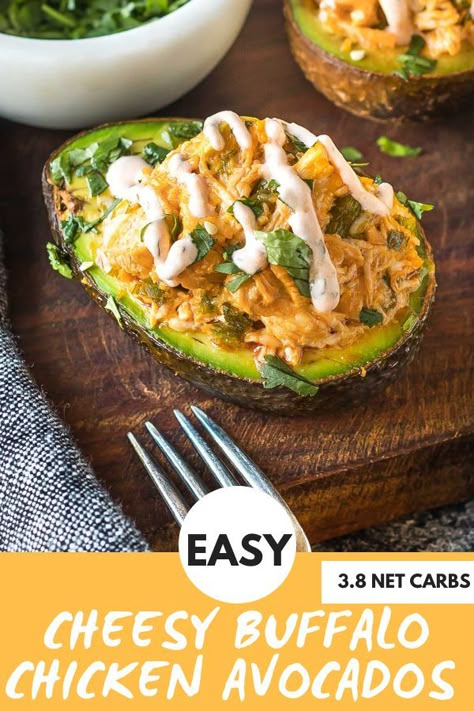 Red Recipes, Cheesy Buffalo Chicken, Avocado Stuffed, Stuffed Avocados, Stuffed Avocado, Keto Protein, Leftover Ham Recipes, Medicine Tips, Keto Diet Breakfast