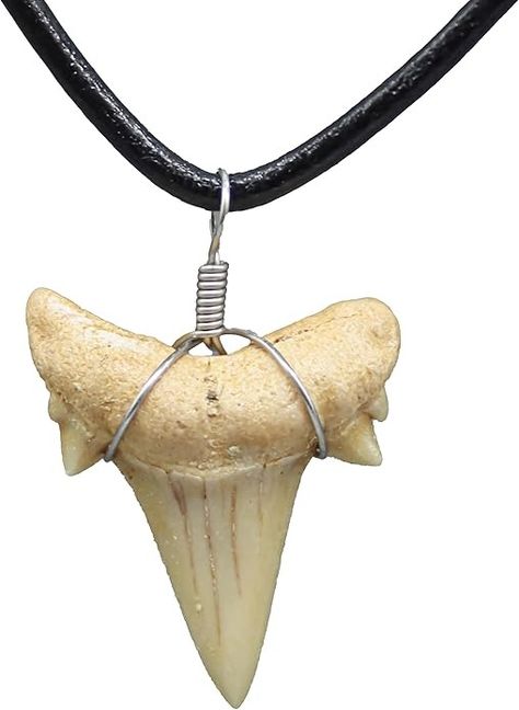 Amazon.com: Natural Shark Tooth Necklace for Boys, Genuine Fossil Shark Teeth Jewelry for Men, Cool Beach Necklaces for Teen Girls, Beachy Surfer Necklace for Women (16" Black Leather) : Clothing, Shoes & Jewelry Shark Teeth Necklace, Necklace For Boys, Shark Teeth Jewelry, Shark Tooth Pendant, Boys Necklace, Tooth Pendant, Shark Necklace, Teeth Shape, Average Height