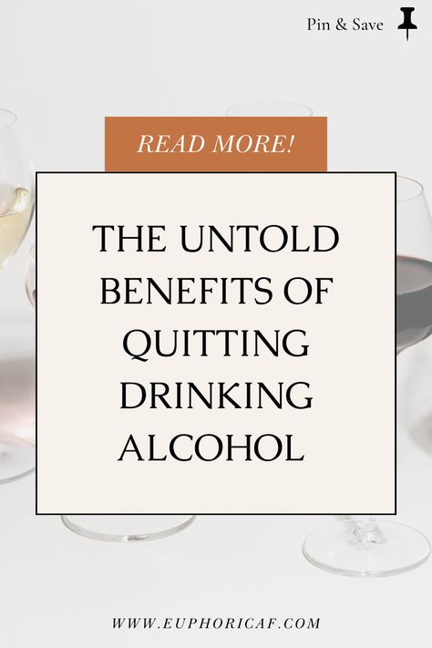 Have you ever wondered how your life would change if you gave up alcohol? Dive into the untold benefits of quitting drinking alcohol, from boosting your health, and transforming your relationships, to unleashing your full potential. Empower yourself and support the women around you in this life-changing decision! Learn more! How Alcohol Affects Your Health, Quitting Drinking Alcohol Benefits, What Happens When You Quit Drinking, Quitting Drinking Before And After, Benefits Of Not Drinking Alcohol, Alcohol Effects On Body, Stopping Drinking Alcohol, Quitting Drinking Alcohol, Benefits Of Quitting Drinking