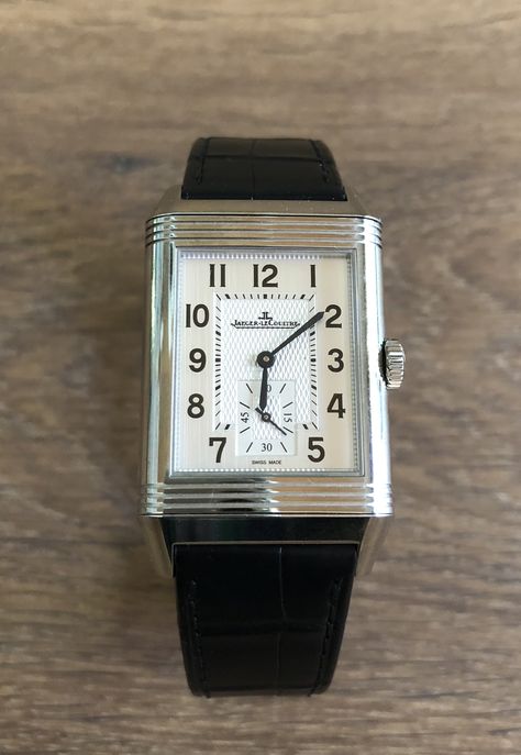 My new pride and joy - JLC Reverso Classic Large Duoface small seconds Jeager Le Coultre Reverso, Jlc Reverso Duoface, Jeager Le Coultre Watch, Jlc Reverso, Art Deco Hotel, Jaeger Lecoultre Reverso, Jaeger Lecoultre Watches, Dress Watches, Dream Watches