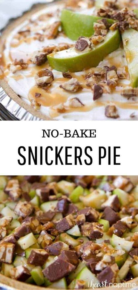 Snickers Dessert, Snickers Pie, Baked Caramel Apples, Snicker Apple Salad, Snickers Salad, Baked Apple Dessert, Baked Caramel, Christmas Recipes Appetizers, Caramel Apple Pie