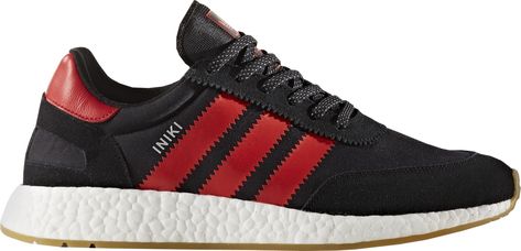 Adidas Iniki Runner, Adidas Iniki, Red Core, Black Core, London Shoes, Adidas Originals Mens, Hot Sneakers, Shoes Sneakers Adidas, Vintage Runner