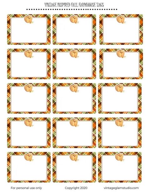 Free Fall Farmhouse Tags Printables - Fall Tags Printable Free, Fall Name Tags Free Printable, Fall Gift Tags Printable Free, Fall Food Labels Free Printables, Happy Fall Tags Printable Free, Free Printable Thanksgiving Place Cards, Fall Name Tags, Fall Thank You Tags Free Printable, Free Editable Name Tags