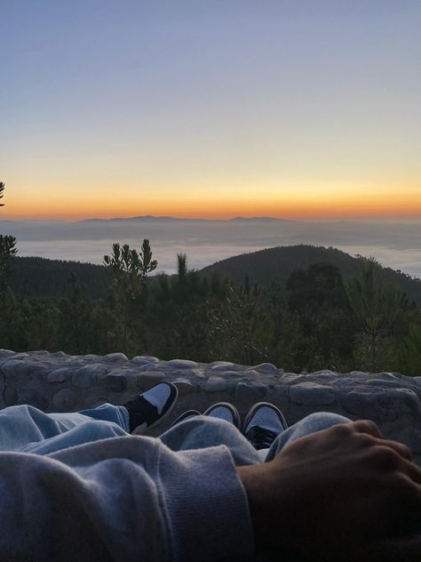 two people's legs hanging out of the back of a car with a sunrise view of the nature Couple Watching Sunrise Aesthetic, Couple Watching Sunrise, Random Holidays, Watching The Sunrise, Dead Man Walking, Couple Watch, Romantic Things, Summer Trip, The Sunrise