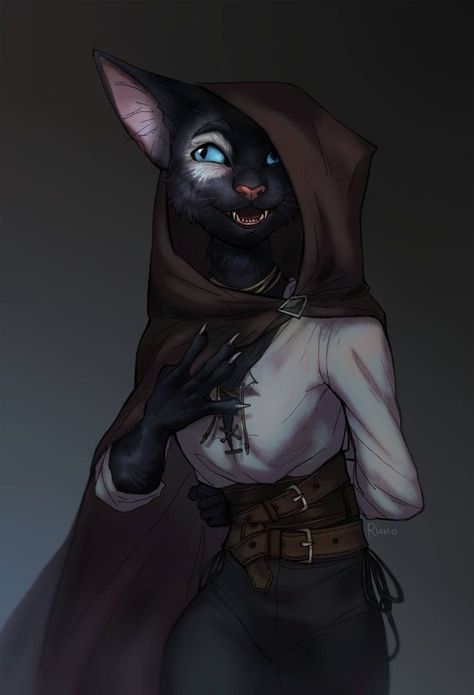 Tabaxi Rogue Female, Tabaxi Druid Female, Tabaxi Cleric Female, Black Tabaxi Female, Catfolk Character Design, Black Tabaxi Rogue, Tabaxi Rogue Female Dnd, Tabaxi Dnd Female, Tabaxi Female Bard