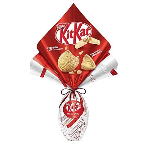 Ovo de Páscoa Kit Kat Branco Nestlé 227g Kit Kat White, Dino Eggs, Chocolate Candy Bar, Kit Kat, Passover, Easter Gift, White Chocolate, Chocolate Milk, Gifts For Dad